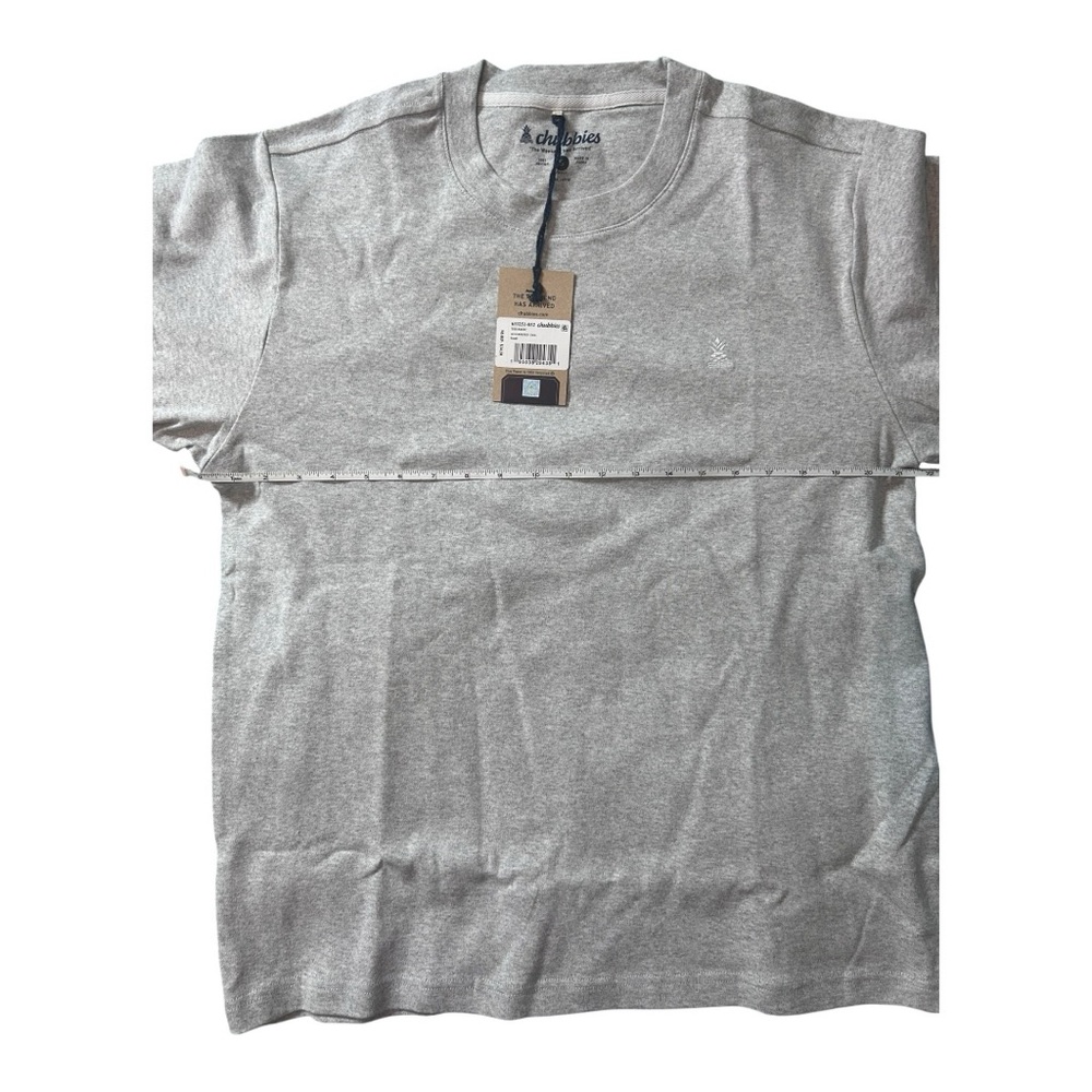 NWT Chubbies The Basic Oversized Tee - Size S, Mid Gray Heather - Picture 4 of 14